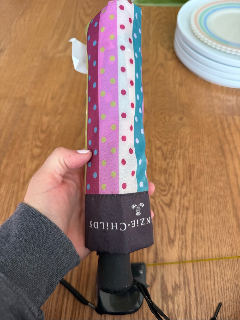 MacKenzie-Childs polka dot umbrella NWOT